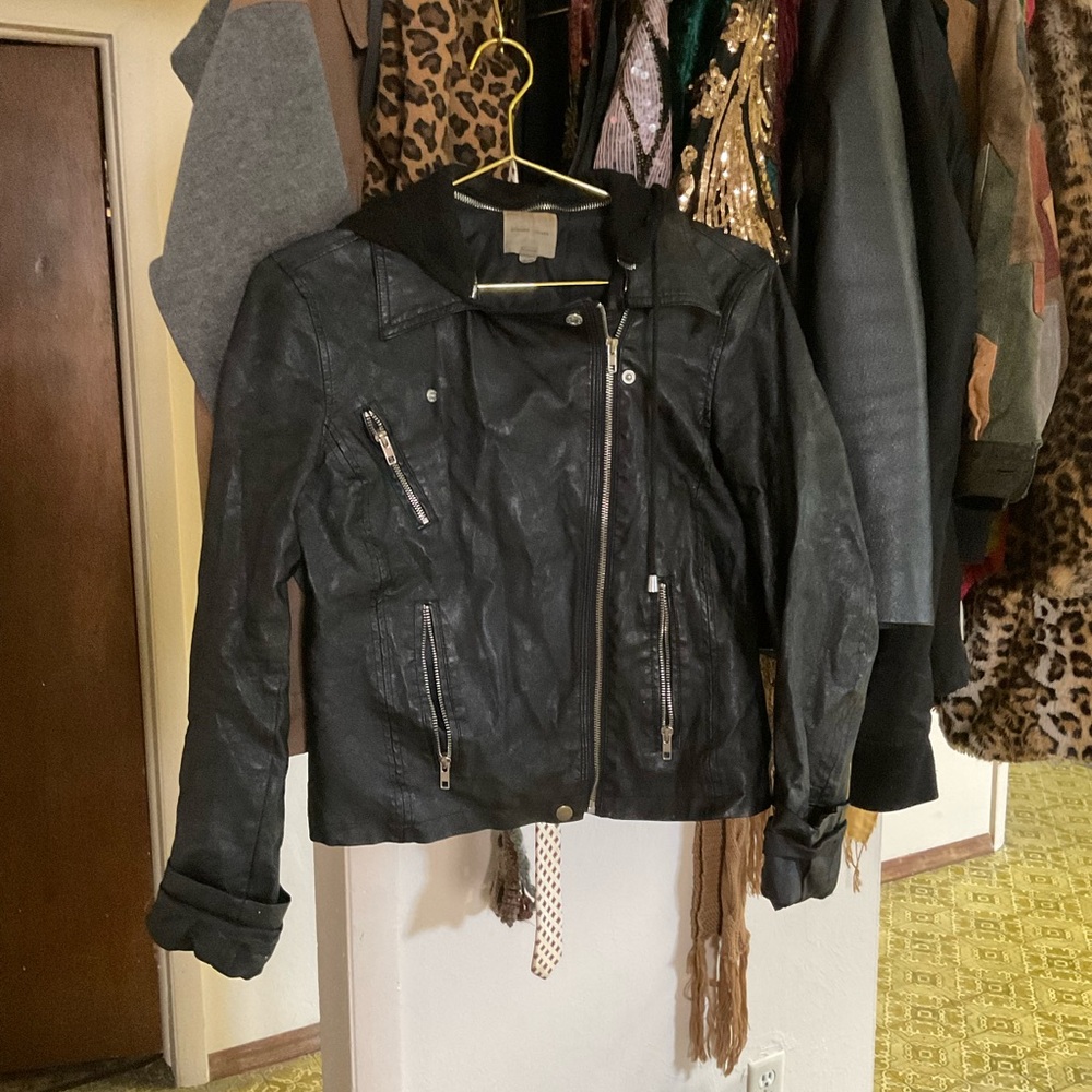 Silence + Noise Leather Jacket